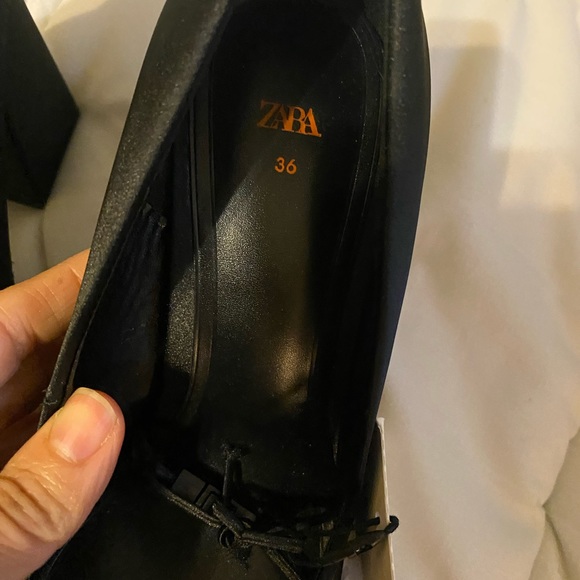 ZARA SHOES NEW WITH TAGS SQUARE HEEL - Picture 7 of 12